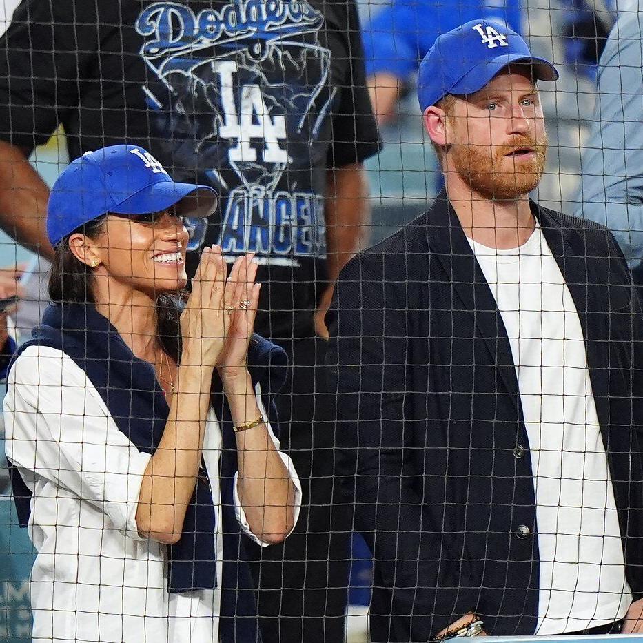 Prince Harry, wife Meghan on hand for Game 4, Hollywood royalty out in force too